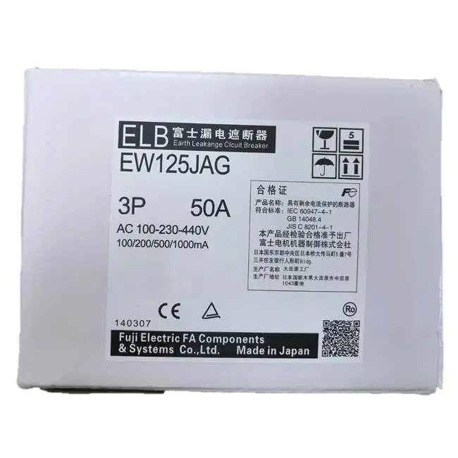 Автоматический выключатель Fuji EW125JAG 3P 60A 15 ~ 125A