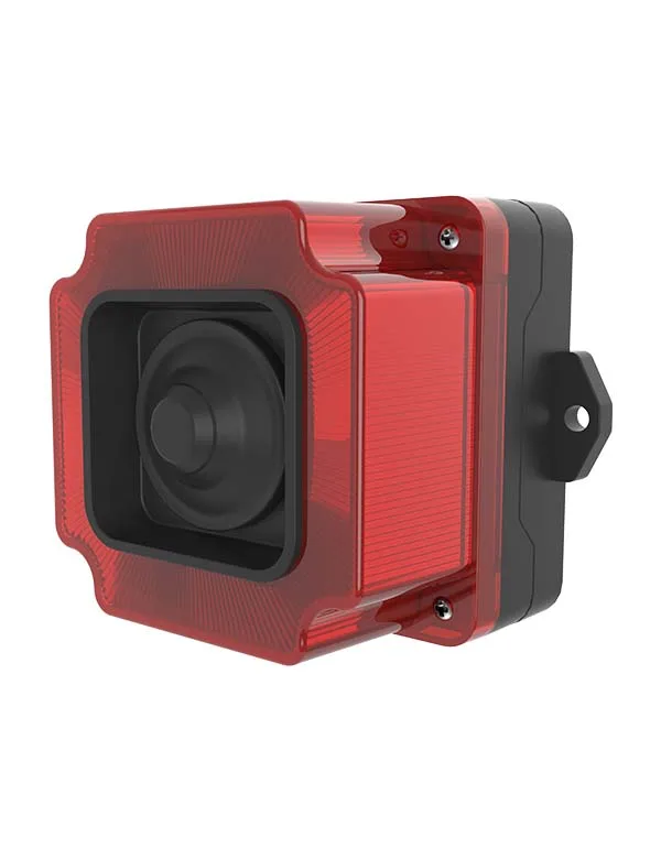 MUCCO Sound Alaram, Strobe Light Warning Beacon/industrial Alarm Beacon Siren, 125-133db LED ABS IP65 RGB 2 Years