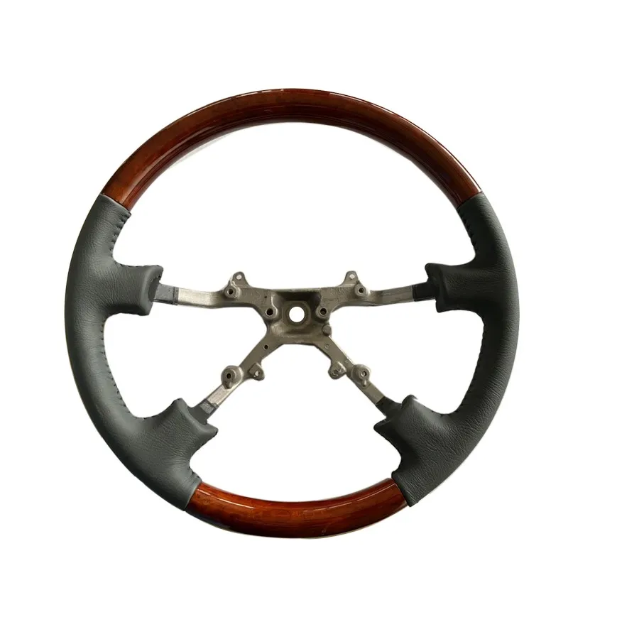 Руль деревянный + кожаный для TOYOTA LAND CRUISER FJ80