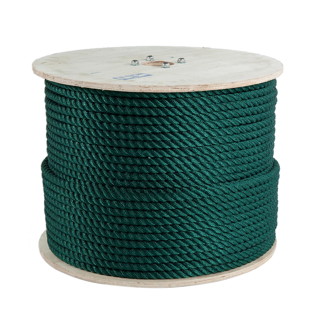 Vietnam supplier high quality 3-strand green twisted pp rope making machine rope chains  for wholesale