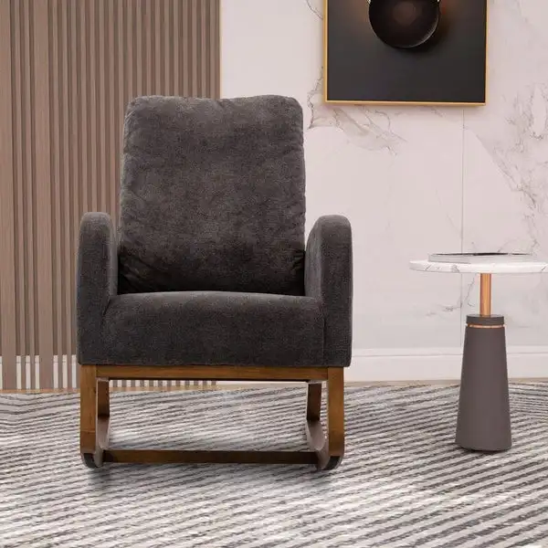 Кресло-качалка для детской кресло-качалка с мягким акцентом комнаты современное креслом