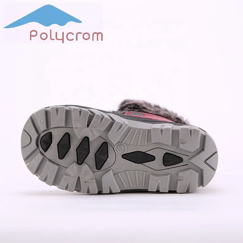 
Hot Sell Children Anti-slip Soft Kids Leather Waterproof Duck Boots Winter Bean Waterproof Boots For Kids 