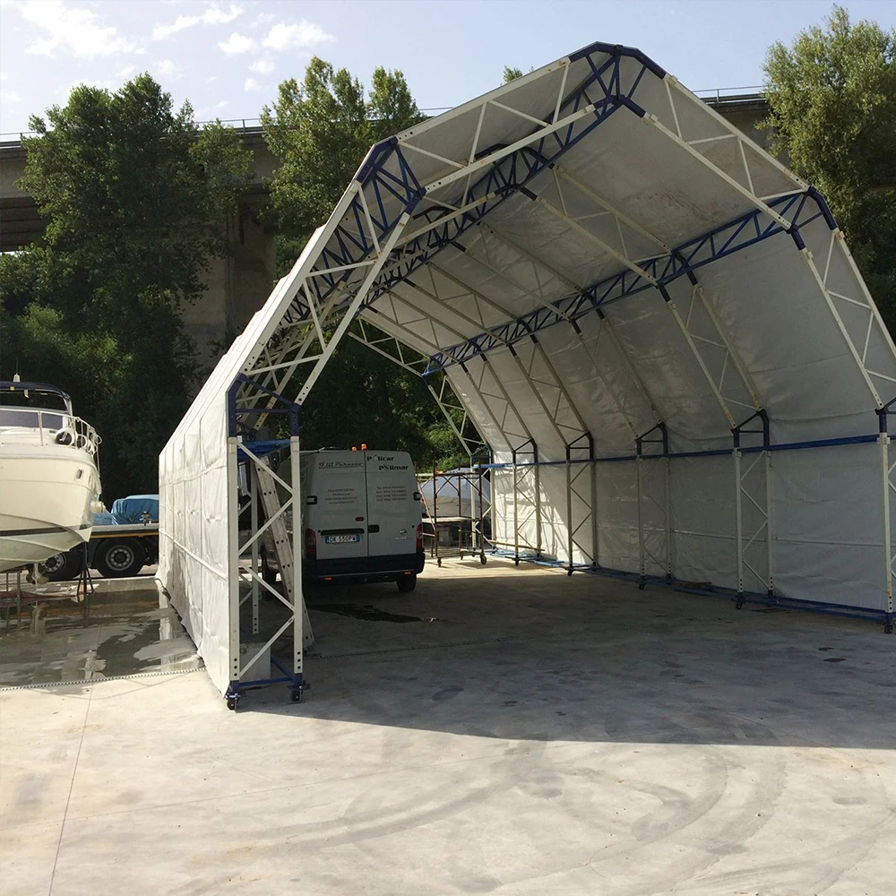 Temporary shed for sale with hot galvanized steel frame SUIHE storage shelter 20x40ft container