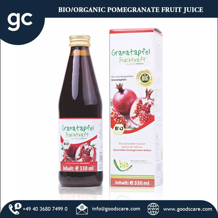 Лидер продаж био/органический гранатовый фруктовый сок высокого качества бутылка 330 мл сделано в германии