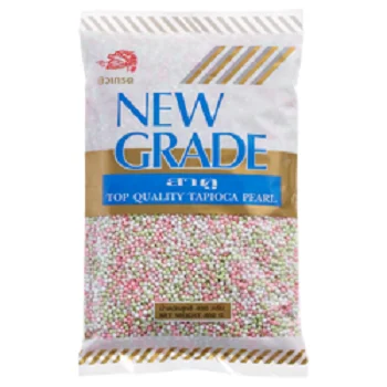 Горячий продавец, новый класс тапиока, жемчуг (смешанный) для приготовления молока, чая, пузырьки, Топпинг, ингредиенты Boba, порошок 400 г из Таиланда