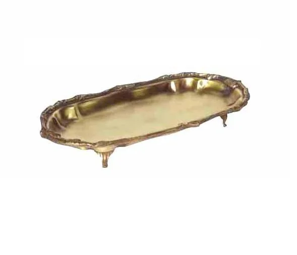 towel put in tray from manufacturer from india anticqe & Nickel and antique two tone color for impression tie tray for table