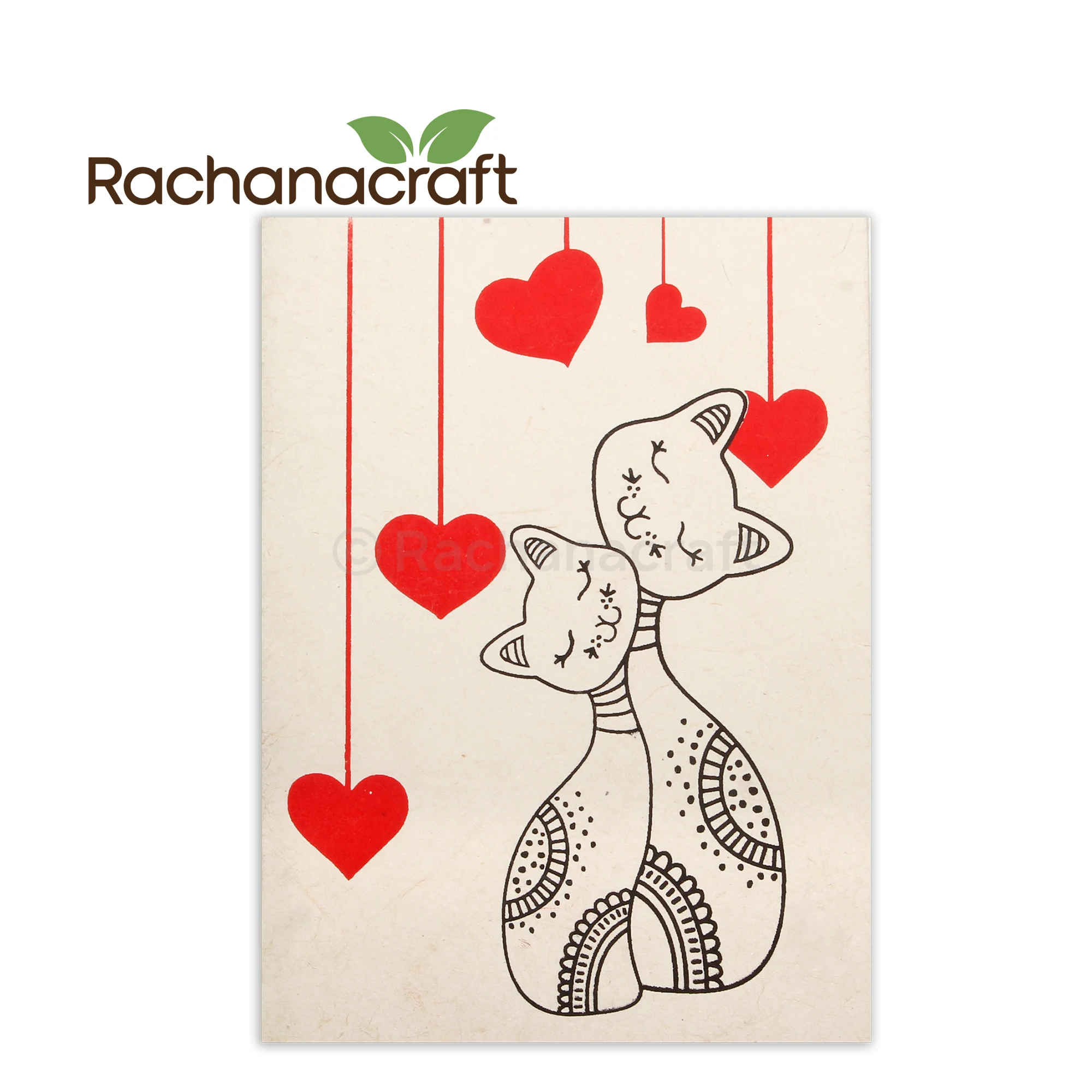 DIY Handmade Lokta Paper Festival Greeting Gift Card for Christmas, Holiday Made in Nepal Wholesale Supplies