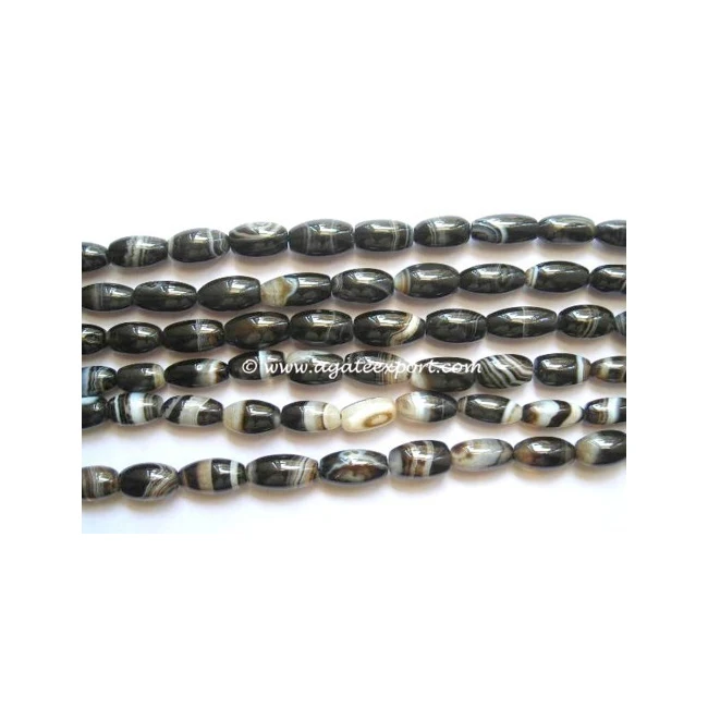 Black Onyx Pipe Beads Buy Wholesale Healing Agate Beads