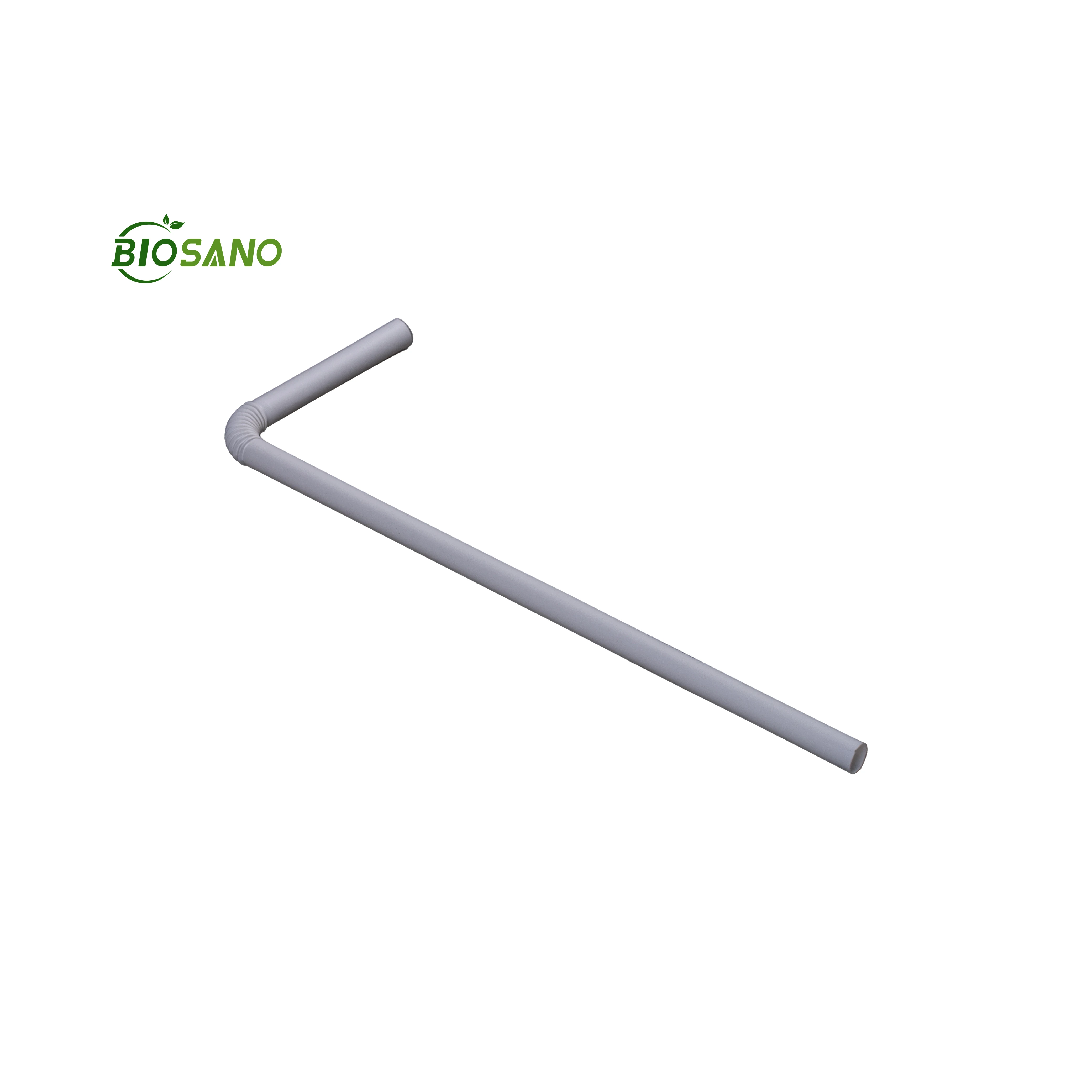 Biosano environment friendly bio pla paper plastic organic hard folded black color changing cow print juice drink rietjes straw