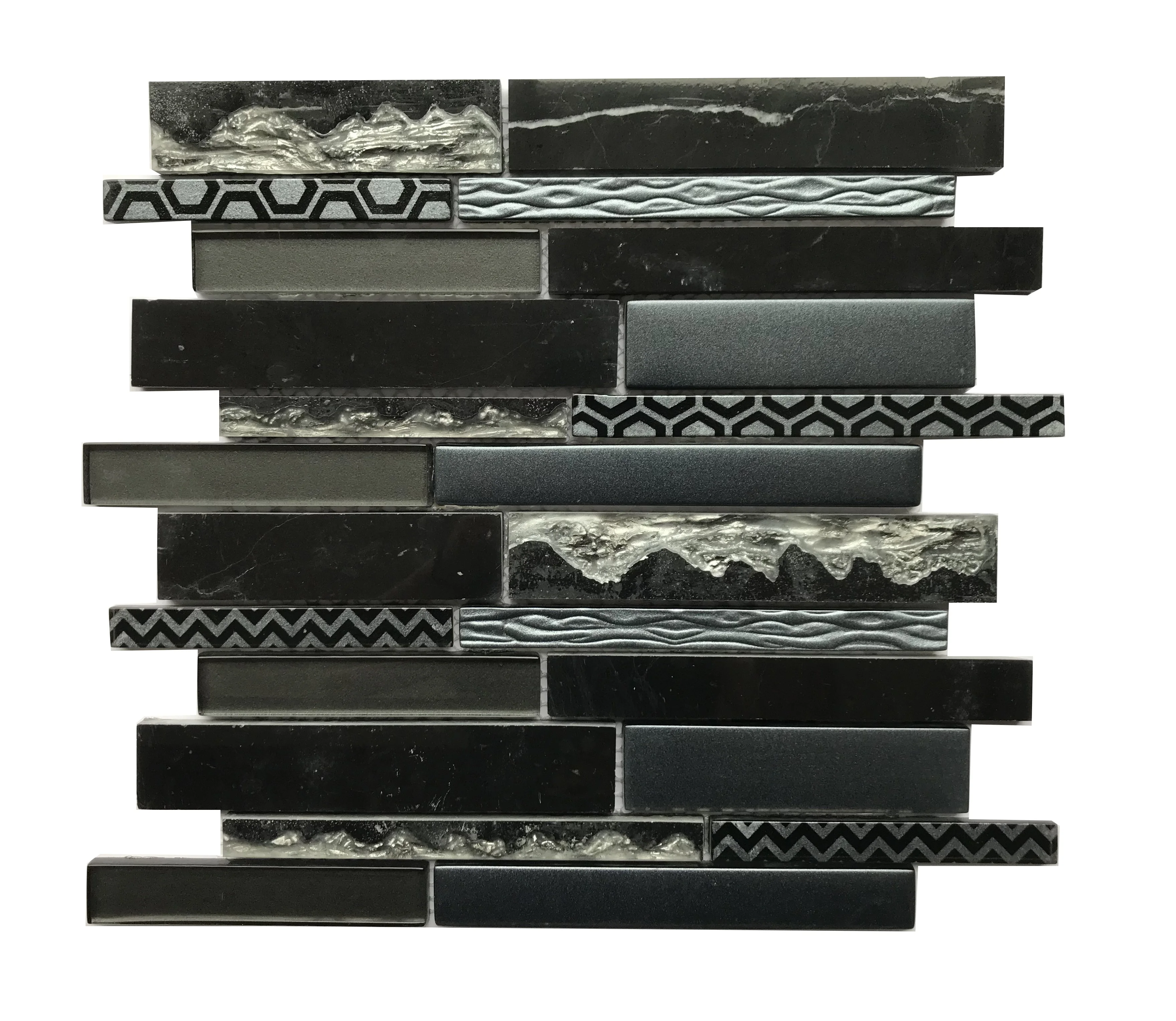 
Best quality tile and mosaic mixed color glass mosaic for wall 