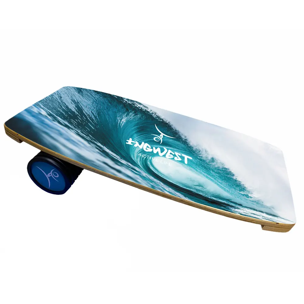 
Wooden Balance Board Trainer with Roller. Multifunctional Trainer for Serfing, Skateboarding, Yoga. Wholesale. Premium Quality. 
