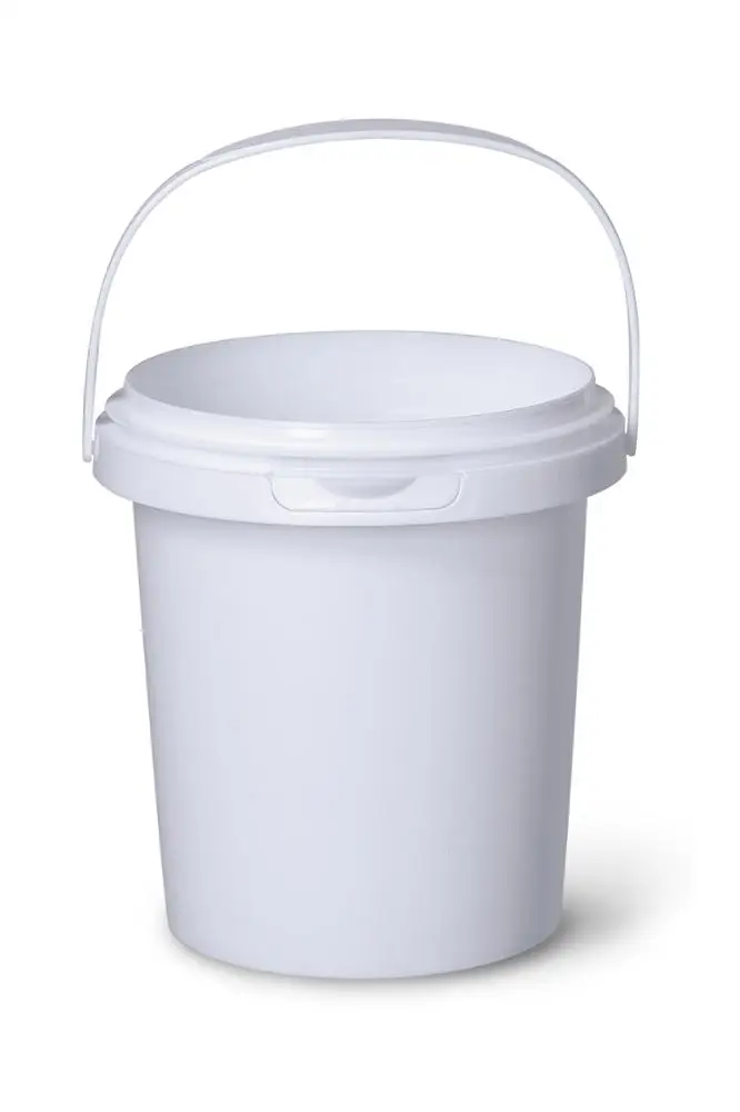 
1 liter round plastic bucket for painting 