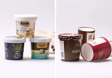 4Oz Disposable Kraft Paper Ice Cream Bowls