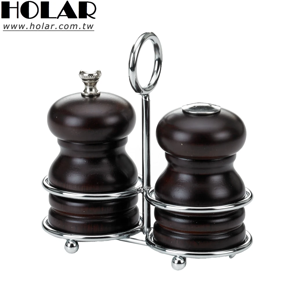 [Holar] Taiwan Made Salt shaker and Pepper mill Set with Stand Series