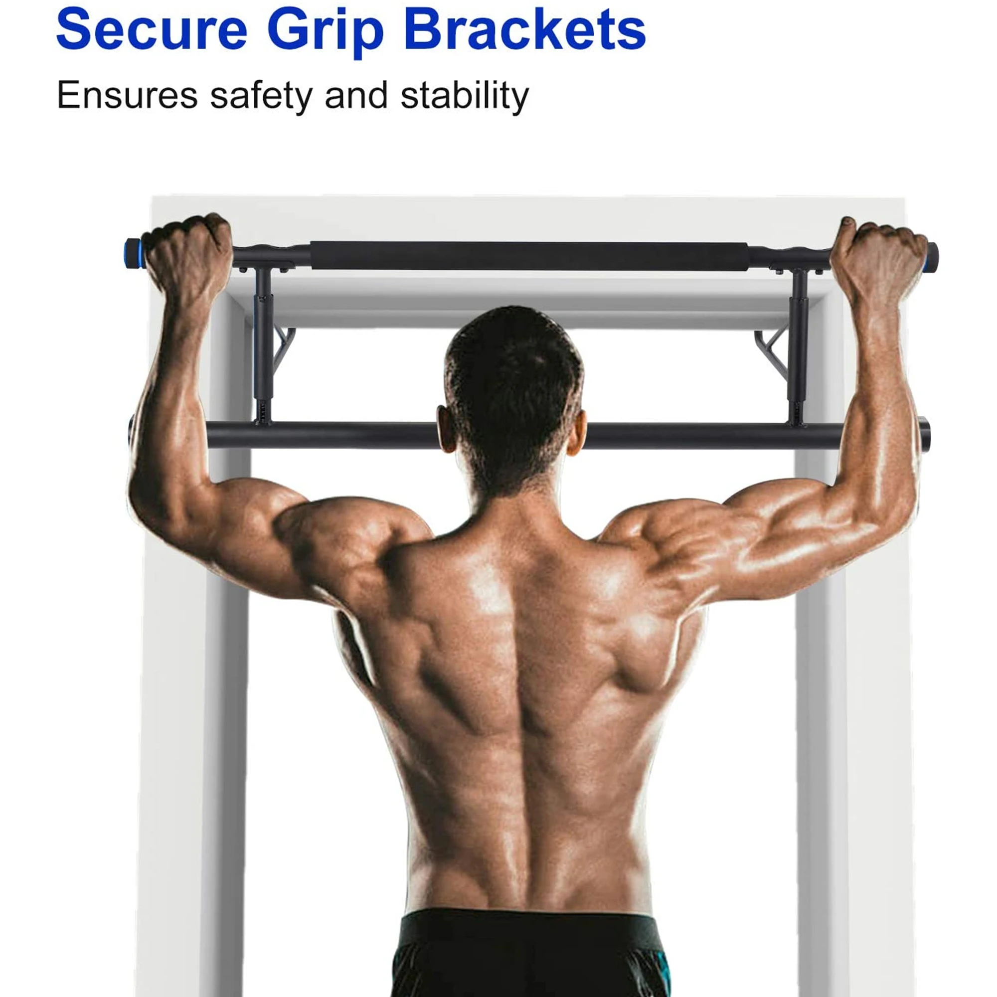 Exercise Door Gym Bar Horizontal Wall Mount Chin fitness doorway Pull Up Bar