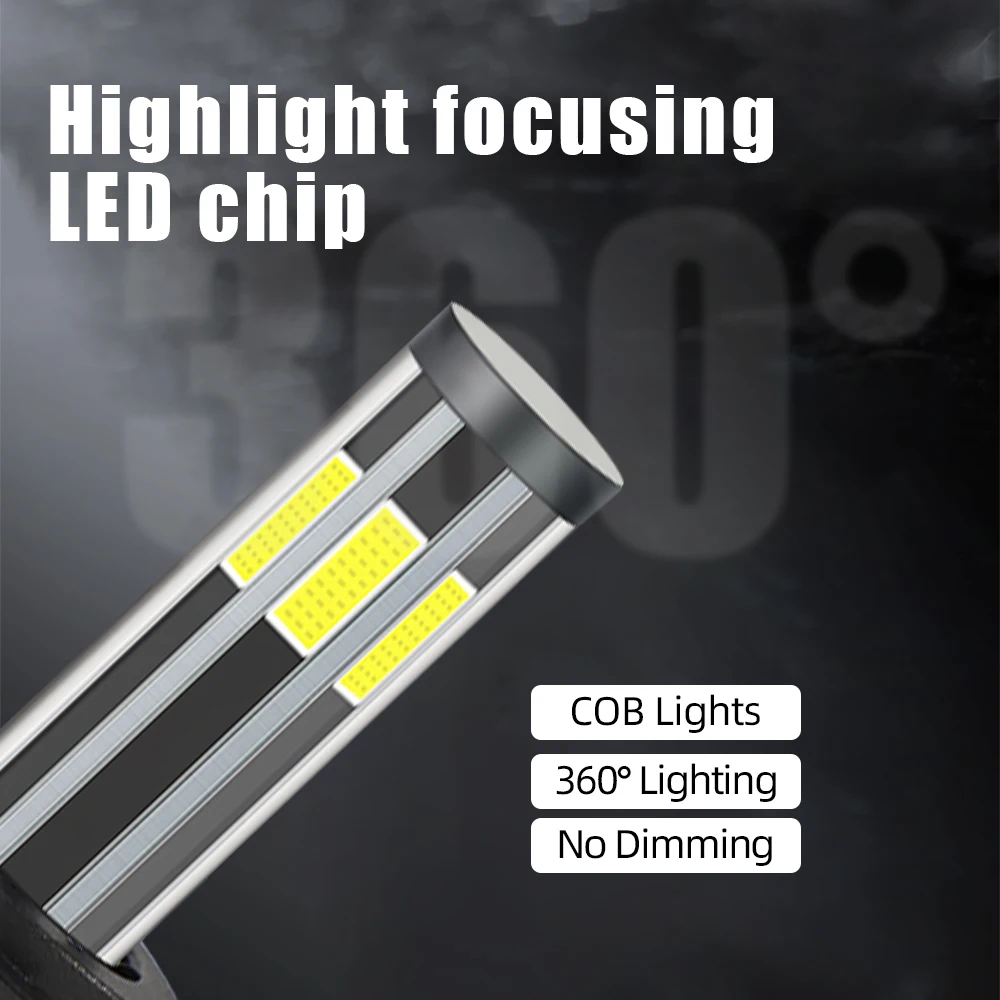 360 Led headlights 6 sides 60W 9000LM 6500K White Light CSP 9004 H1 H3 H7 H4 LED Car Headlight Fog Lights F6 Headlamp