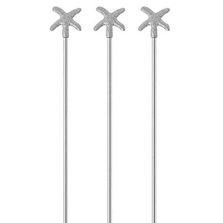 Multi Size Multi Design Aluminum Coffee Beverage Stirrers Stir Cocktail Drink Swizzle Stick Metal Top For Home Hotel and Bar.