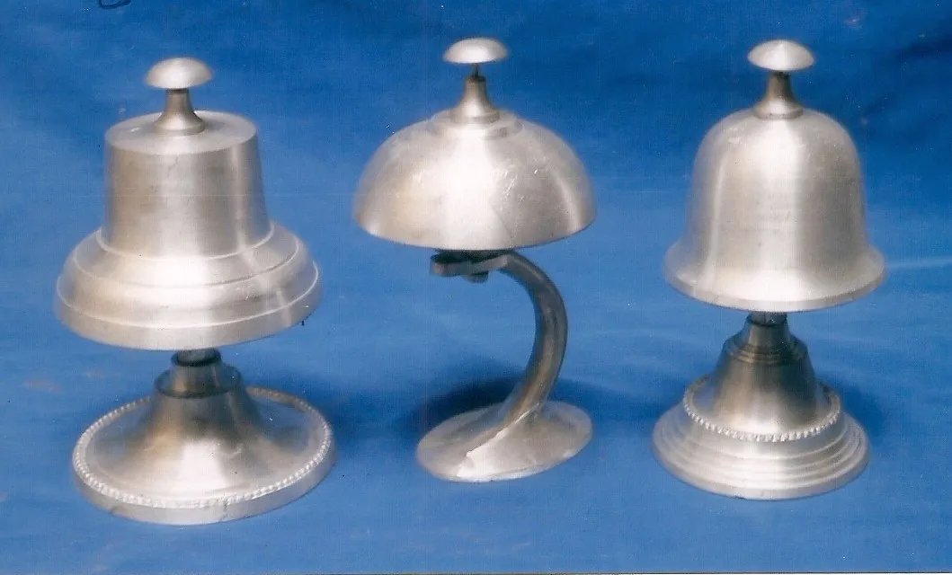 Restaurant Table Bell Bell Coffee Table Replica Bell Metal Nautical Silver Business Gift Clock Aluminum Patriotism IN;34648