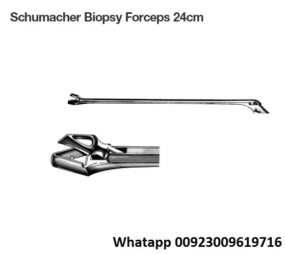 Schumacher Biopsy Forceps 24cm Rhinology Stainless Steel Surgical Instruments Sialkot Pakistan Mahersi