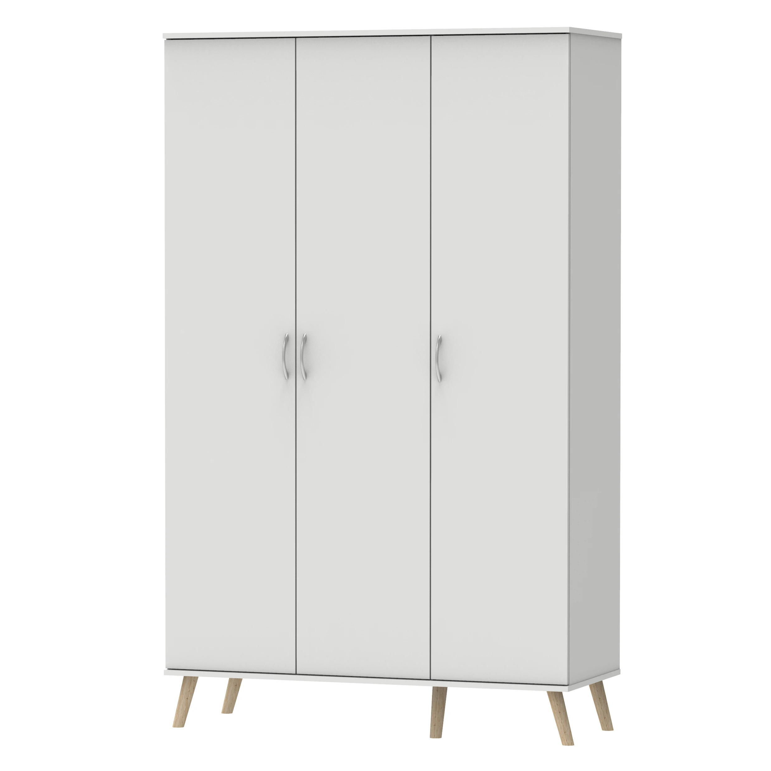 Best-Selling Modern Design Large Hanging Space 3-Door Bedroom wardrobe Multi-Shelves MDF Home Gym Use Malaysia Made Furniture