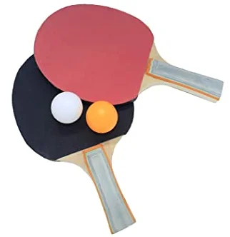 set of 2 wooden table tennis racket with balls table tennis racket with customize design and size