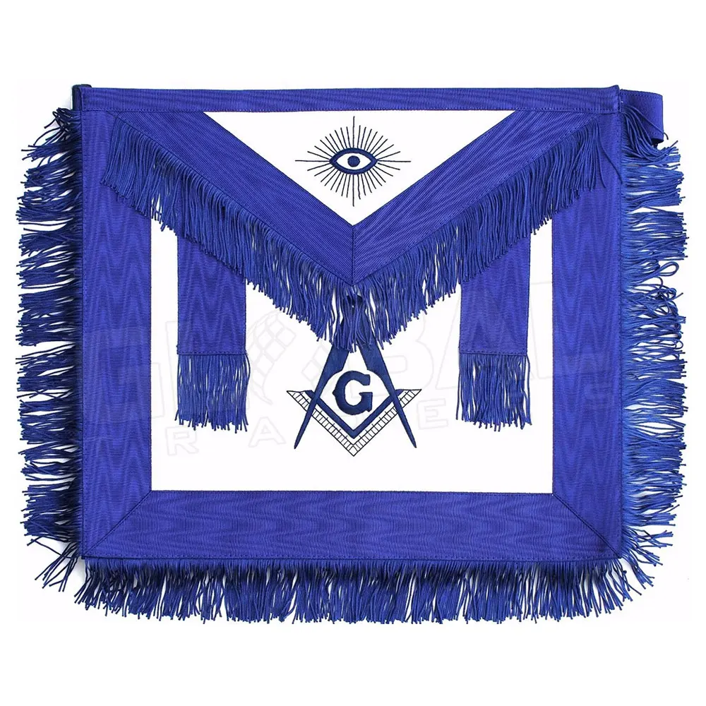Masonic Grand Lodge Past Master Apron Hand Embroidery Bullion