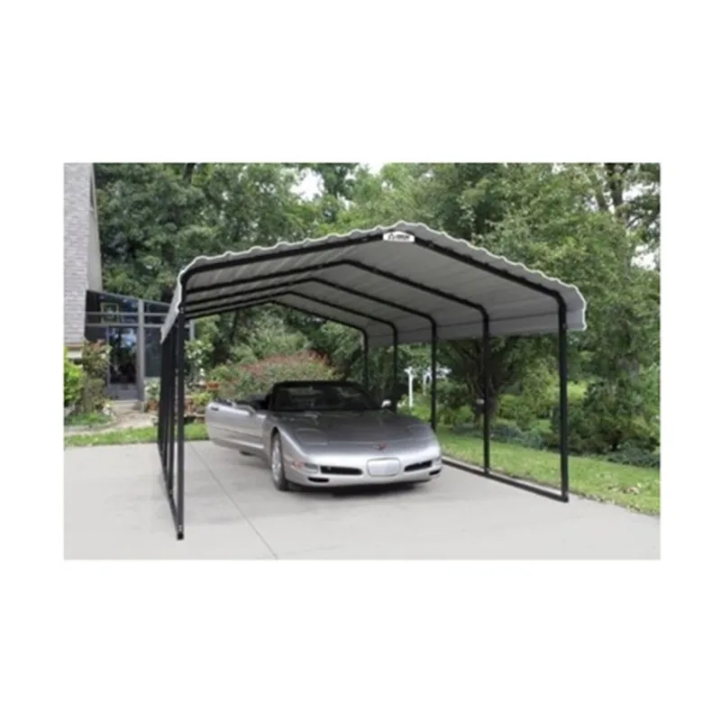 mobile cheap steel structure prefabricated canopy shelter car garage portable metal carport for sale
