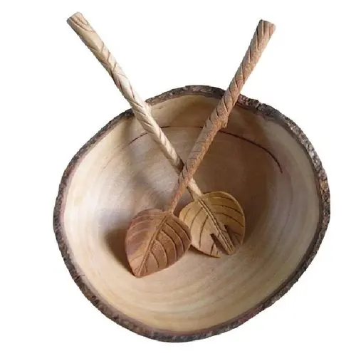 Деревянная посуда деревянная Салатница 10 дюймов акации лидер продаж изделия ручной работы натуральный цвет дерева