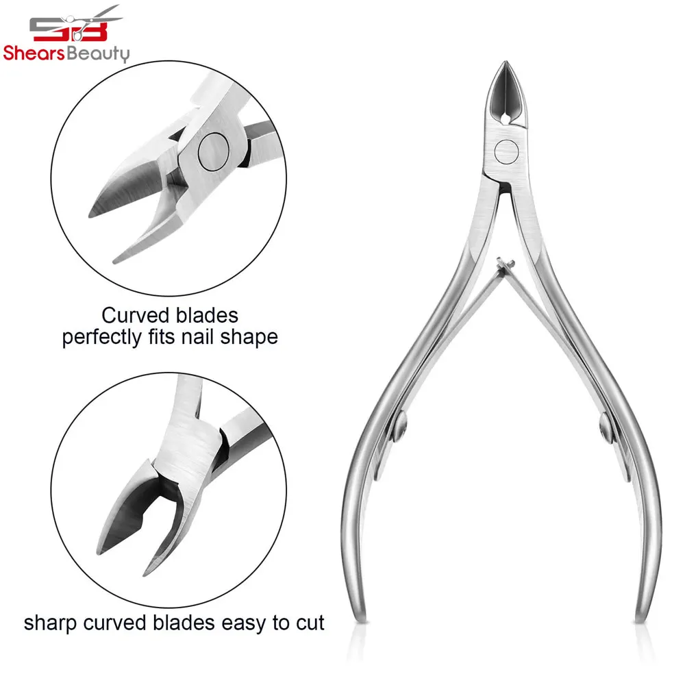 Пользовательский логотип высокое качество ножницы для ногтей набор лучший продавец профессиональные кусачки кутикулы