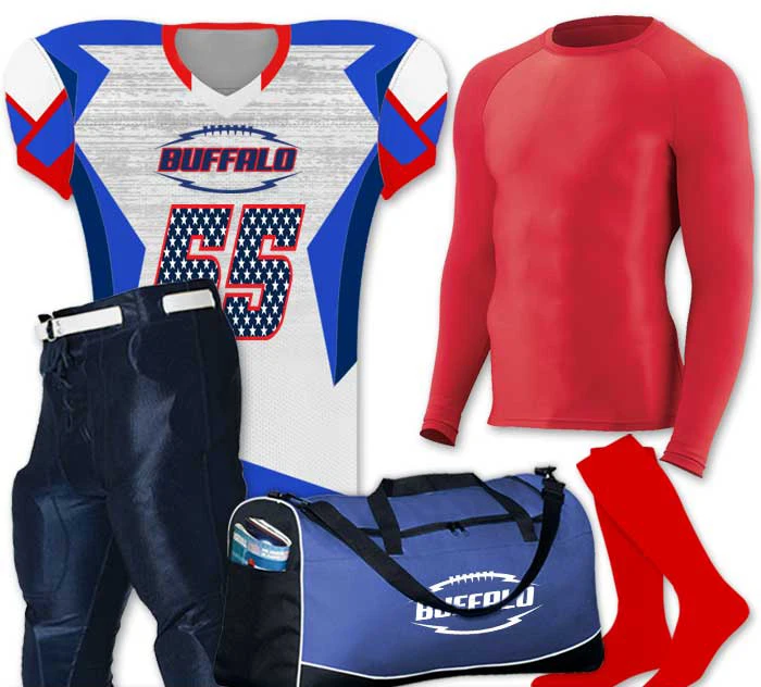 SHH American Football Jersey is 100% polyester with mechanical stretch porthole mesh and is belt length