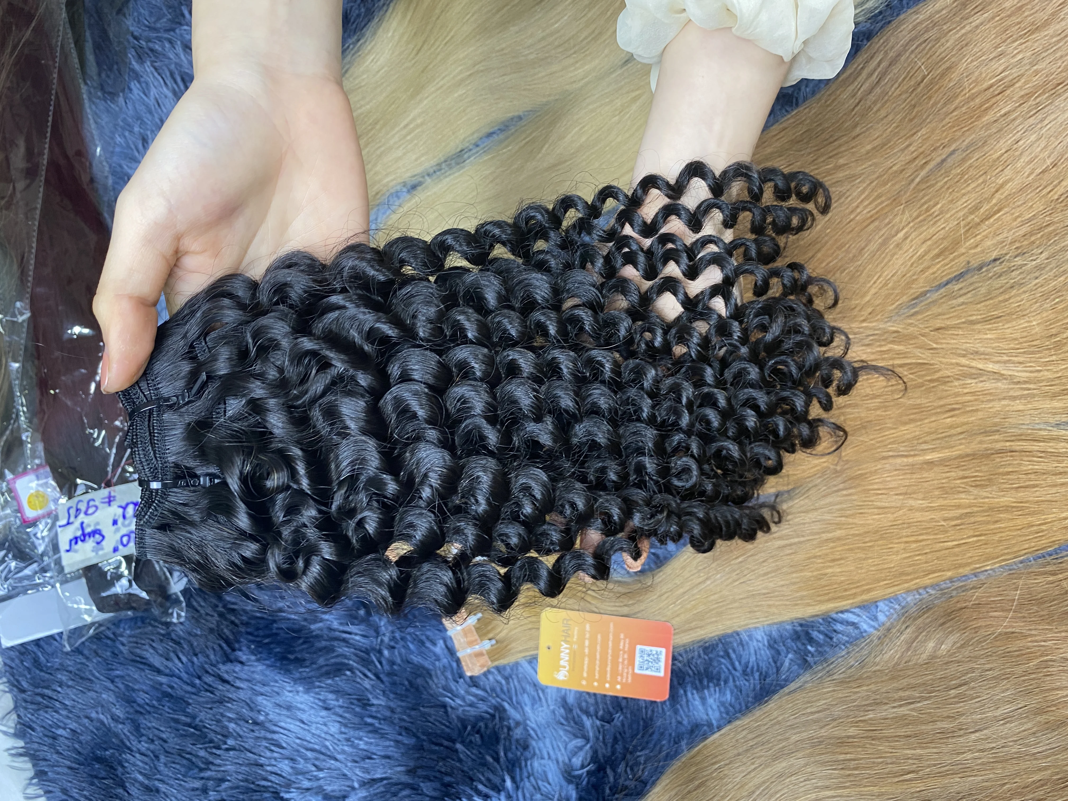
Top Quality Deep curly Original Raw burmese curly hair natural virgin extensions Bundles Weave virgin hair up yo 28 inches 10a 