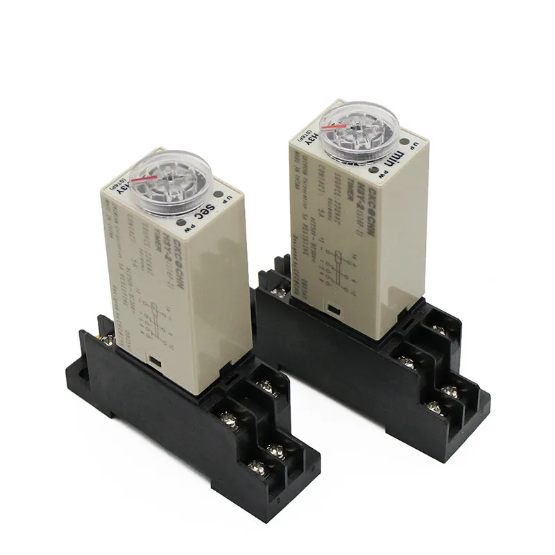  H3Y-2 AC 220V задержки времени с ЖК-дисплеем временное реле для детей на возраст от 0 до 30 минут/секунд Регулируемый 5A гнезда цоколя Поворотная ручка