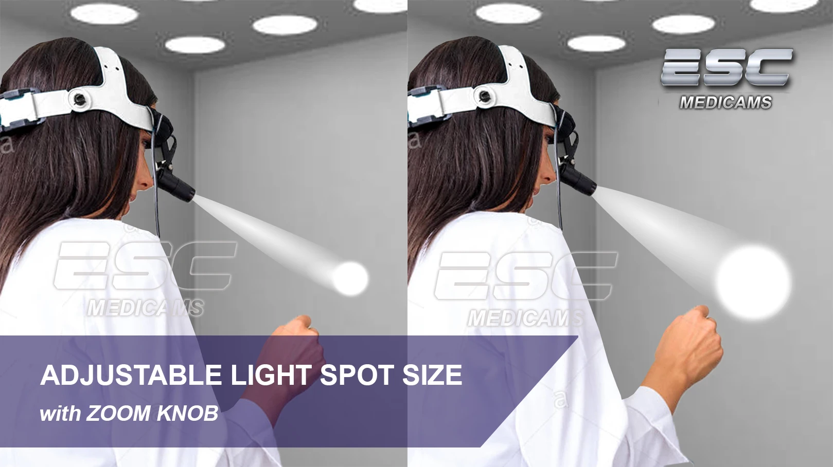 Wireless Dental Headlight Surgical LED Portable Headlamp ENT Cold Light Source Medical 10 Watt