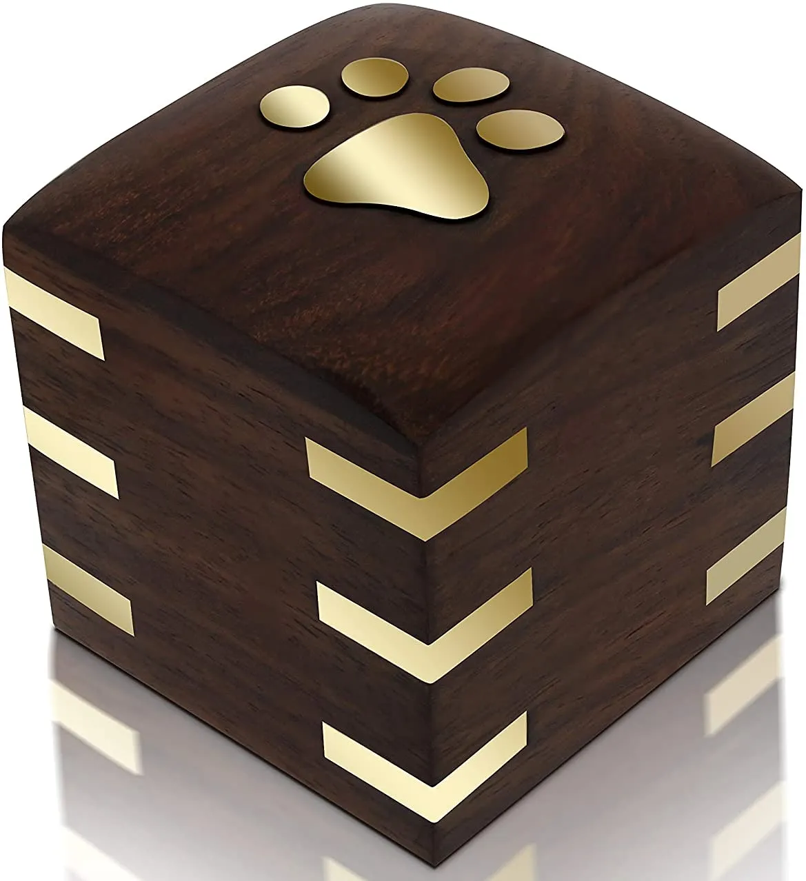 Elegant Wooden Box Decorative Style-Enhancing Natural Material for Home or Office for Flower Motif
