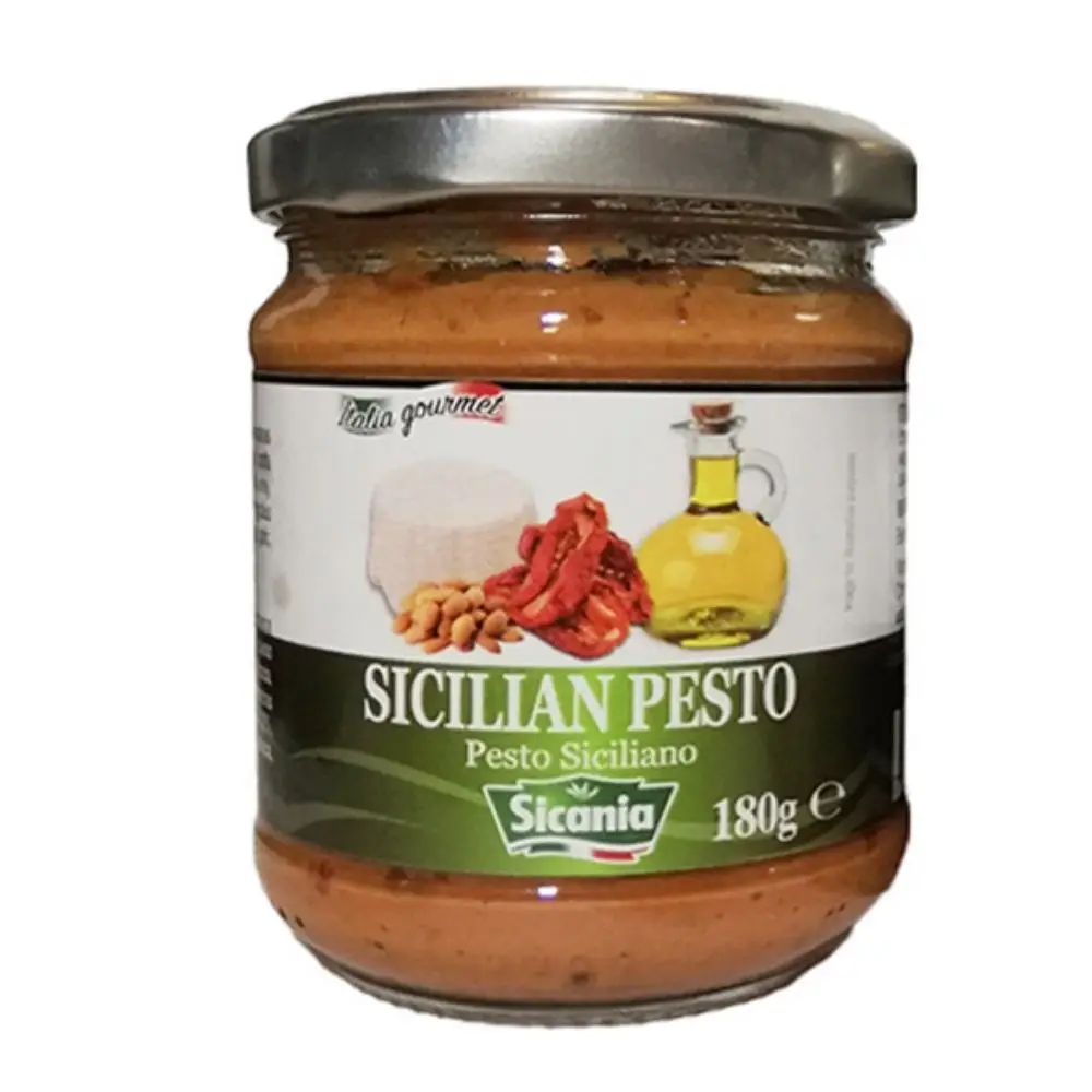 Лучшее качество, сицилийский Песто, высушенный томат с сыром Ricotta и баклажанами для макаронных изделий