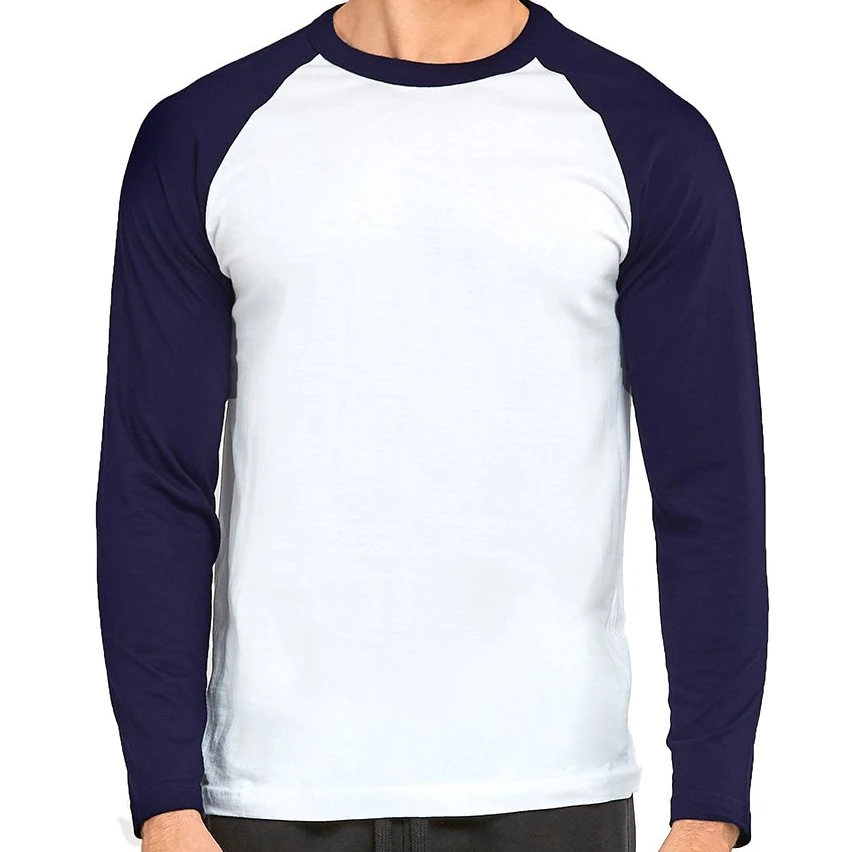 Мужская повседневная Бейсбольная Футболка с длинными рукавами
