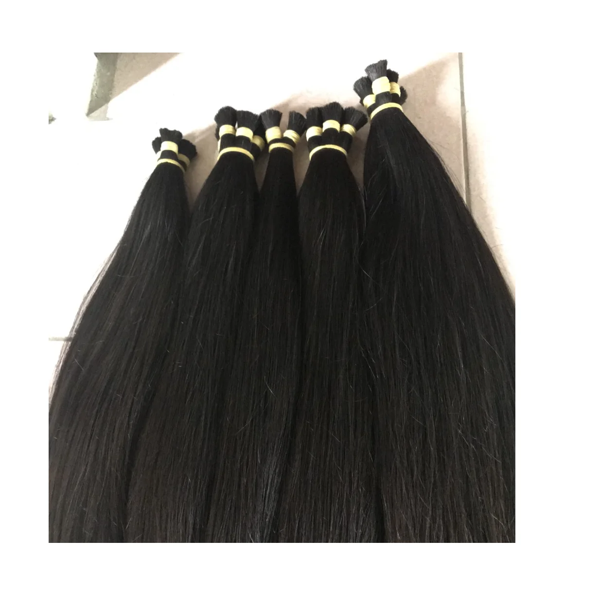 100% Натуральные Прямые вьетнамские волосы для наращивания оптом необработанный материал