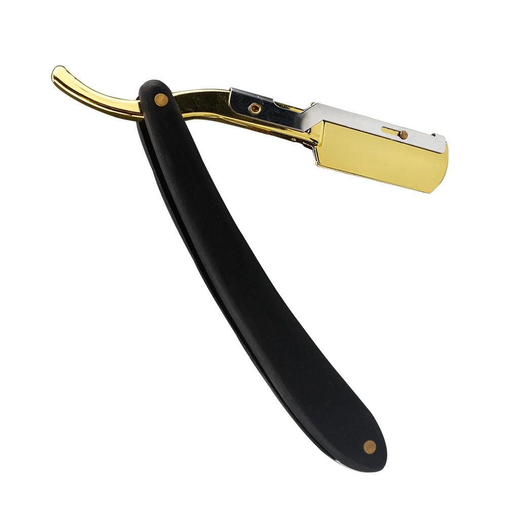 
Professional Folding Straight Razor Private Label Wooden Handle Classic Barber Straight Edge Razor Shaving Hair Shaver Razor 