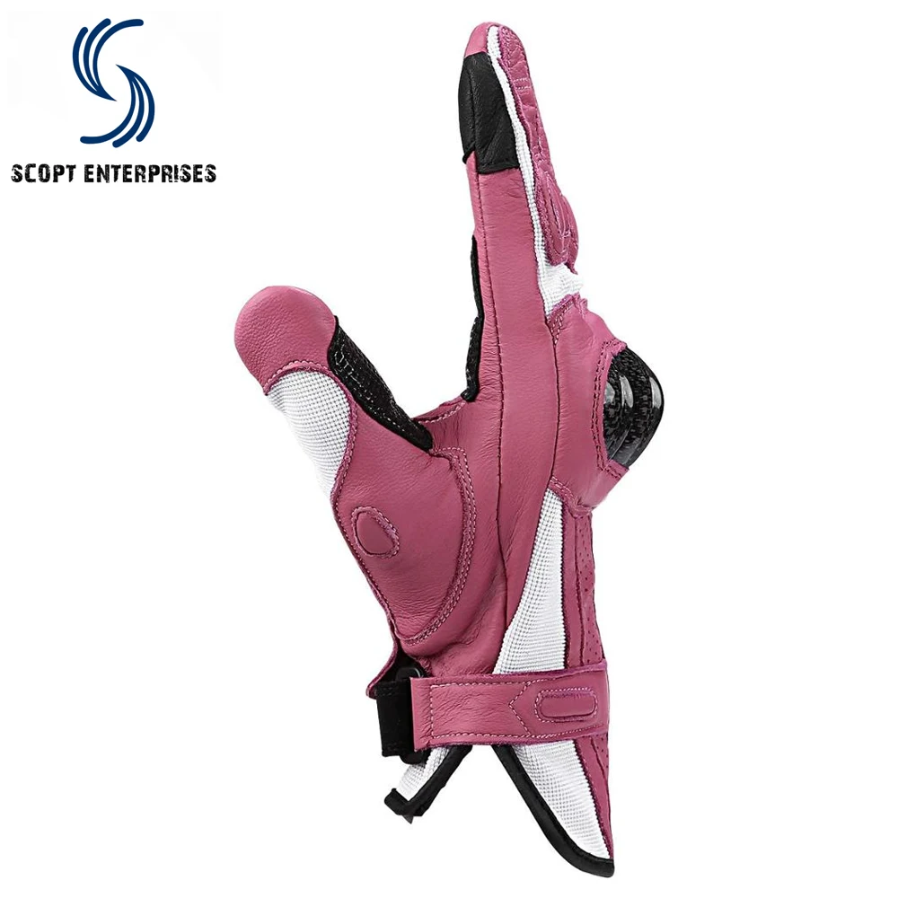 
Pink black Color Motorcycle gloves for bike protection best riding gloves red black white long gloves 