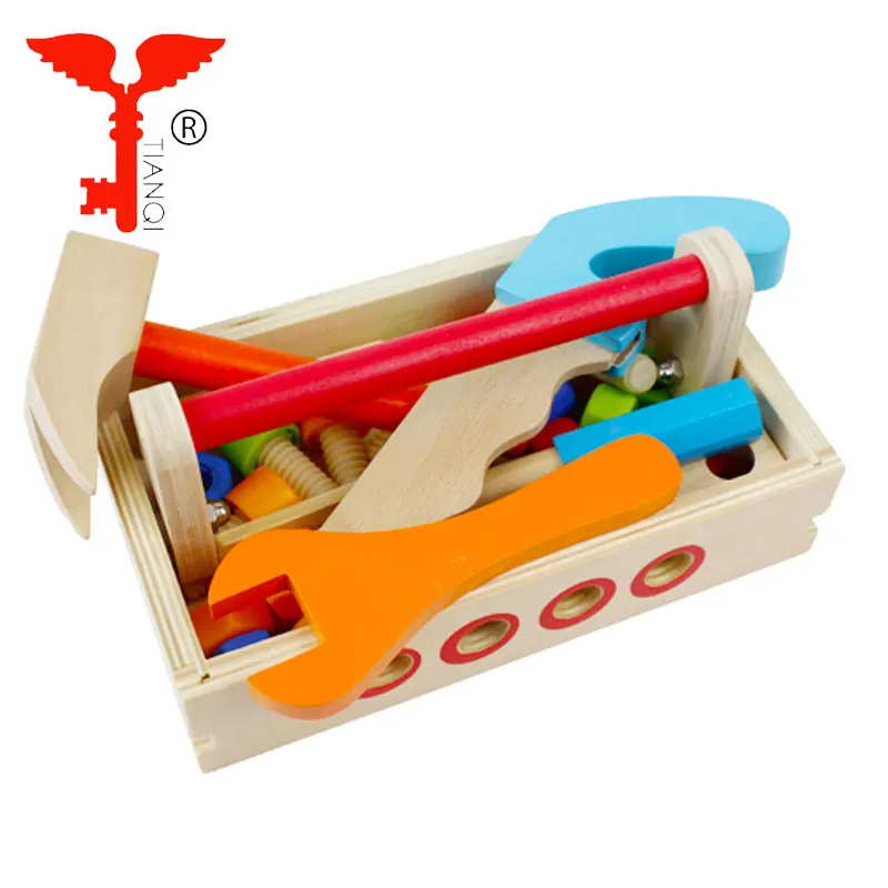 New Design Educational Wooden Tool Set Pretend Wooden Toy