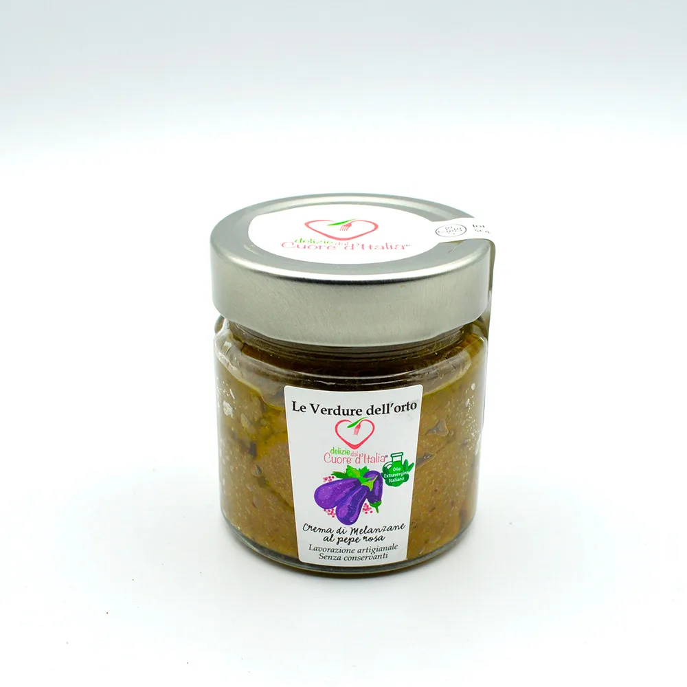 Hand made in Italy Pink Pepper Eggplant Creme