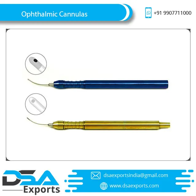 Top Quality Sterilized Ophthalmic Curved Sub Tenon Anesthesia Cannula Surgical Cannula At Best Price