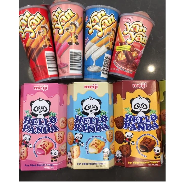 Хрустящая бисквитная палочка Yan со сливочным соусом 3 Flavors-50gm/25 г сладкого нежного вкуса шоколадно-кремового