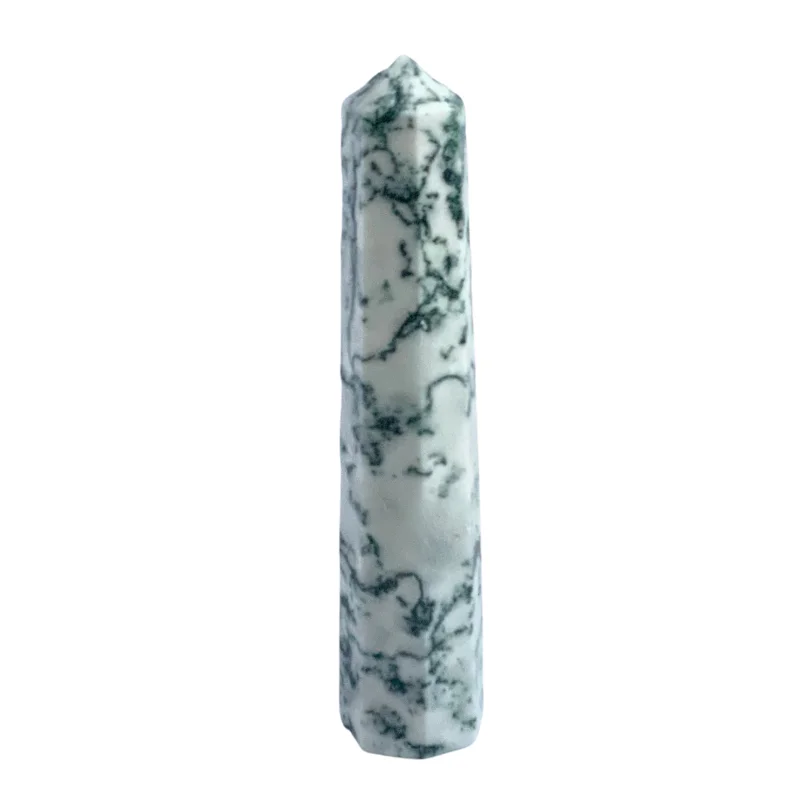 Beautiful Tree Agate Tower Point/Obselisk Agate Stone For Wholsale Buy From Orgone Export
