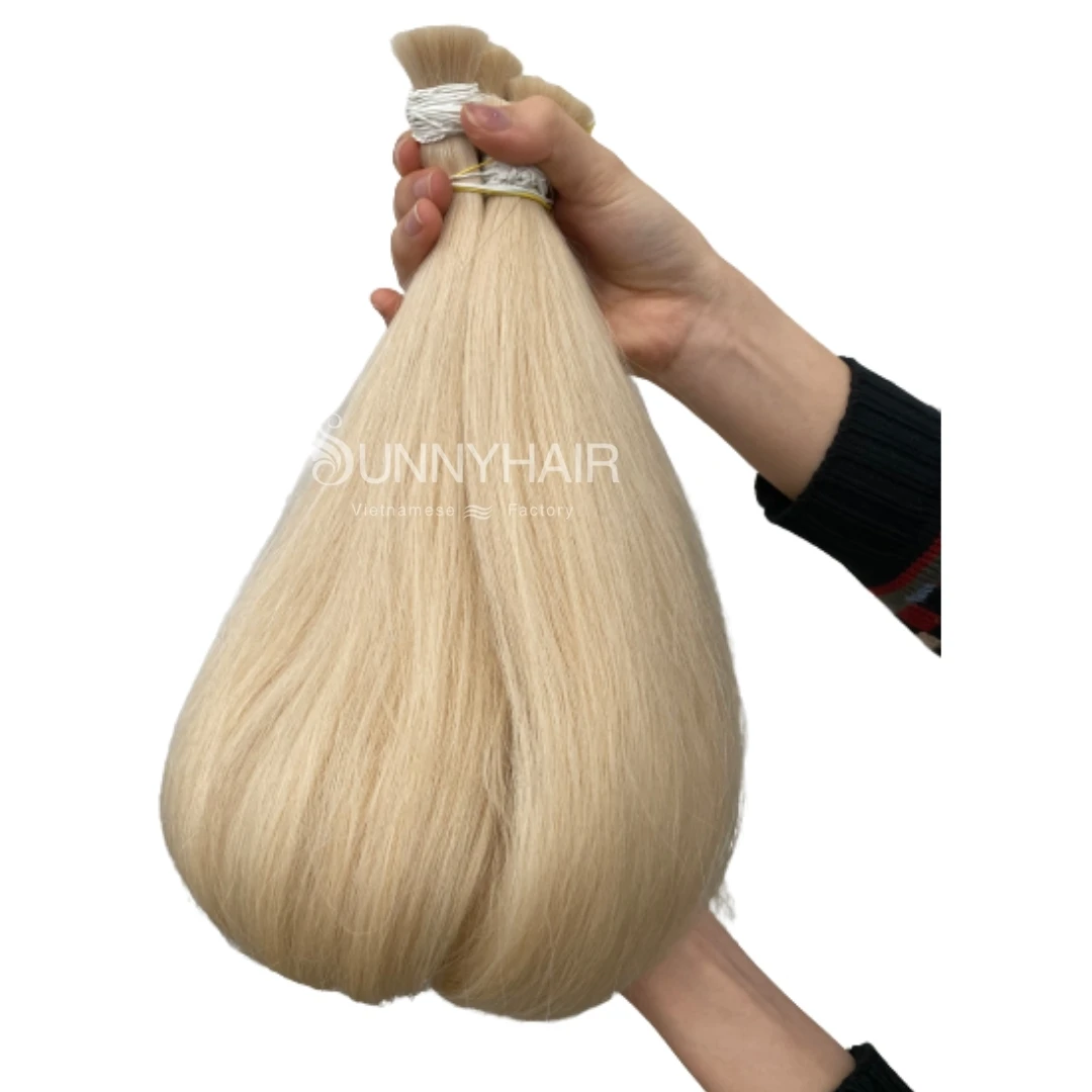 
Wholesale Price Bulk Hair Blond Colour Hair Extension Cambodian Remy Hair 100% Unprocessed Vietnam Supplier 