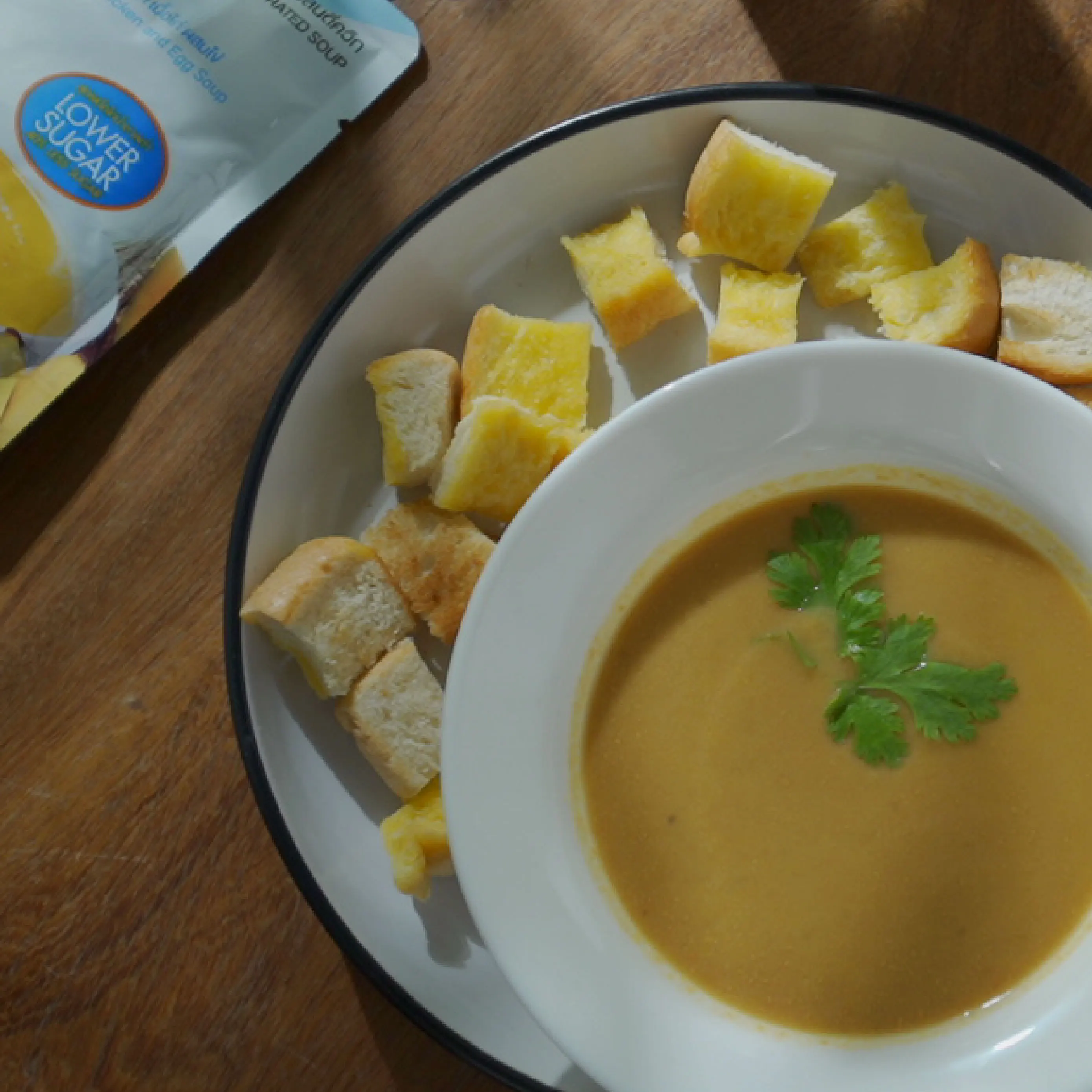 Banana Chicken and Egg Concentrated Soup With Low Sugar formula HALAL Certification