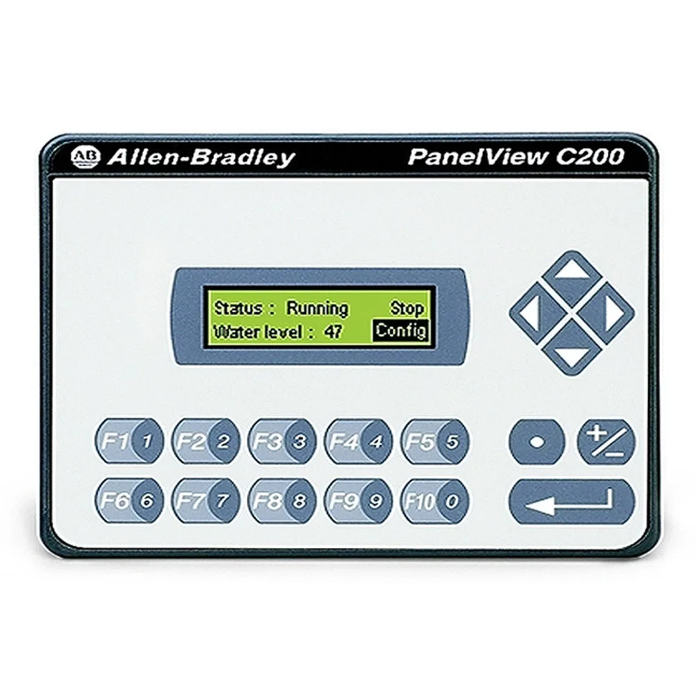 Allen-Bradley 2711C-K2M PanelView Component 2 Inch Monochrome HMI 10 Functions Keys Numeric Keypad 64MB Internal Storage & RAM