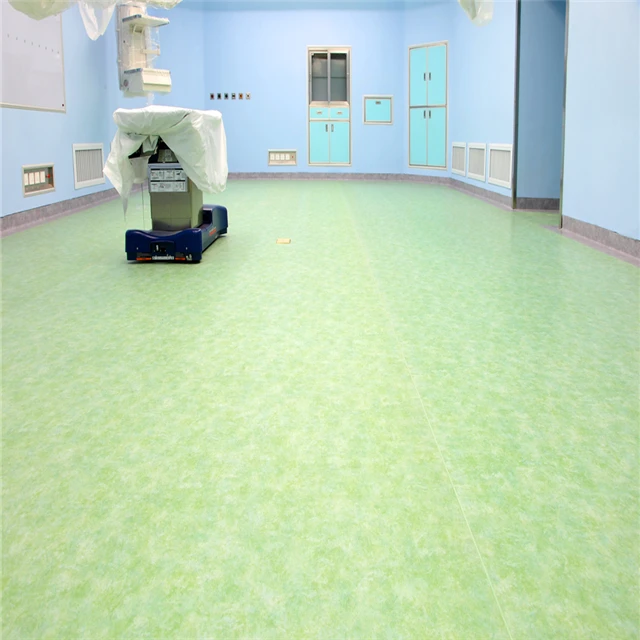 2x20m Soundproof Hospital Commercial Homogenous flooring for hospital PVC Vinyl Floor