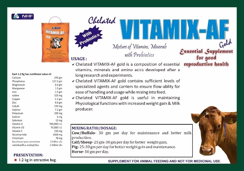 Multivitamins and Calcium product of Animal with Essential Amino acid and minerals