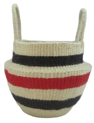 Natural Organic Handy Crafts Medium Black and Natural Seagrass Calista Tote Basket in 2022 Basket tote, World market, Sea grass